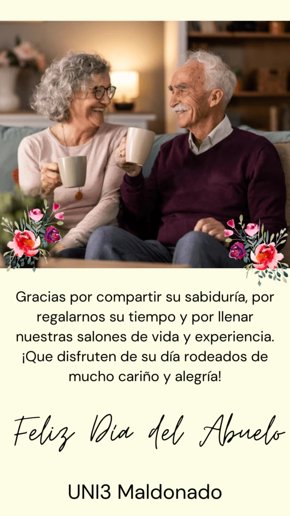 aviso saludo día del abuelo