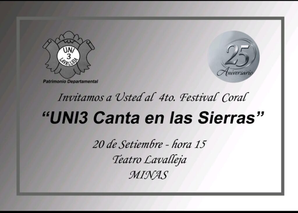 invitacion coro setiembre 2026